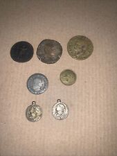 MONETE ANTICHE NR 5 Piu’ 2 Medagliette (Lotto N. 2)
