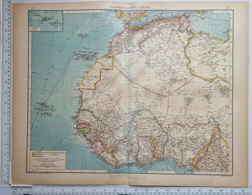 1922 antica mappa africa - antica,