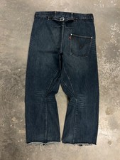 Jeans Vintage Levis Engineered Fibbia Cinch Schienale Largo Twisted Denim Uomo L 36