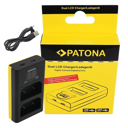 Caricabatteria doppio lcd per - lcd,