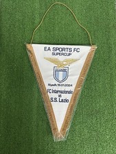 Pennant Gagliardetto LAZIO INTER Supercoppa Match Worn Banderin Indossata