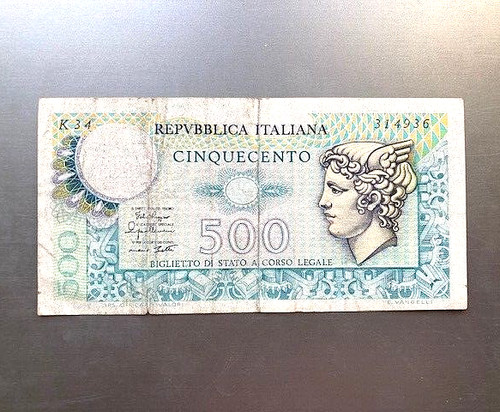 500 lire italia 1974 - italia, 1974-79