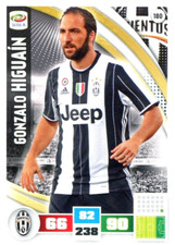 Gonzalo HIGUAIN Juventus ADRENALYN XL card 180 Calciatori PANINI 2016-17 NEW