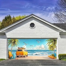 Beach Camper Van Sea Wave
