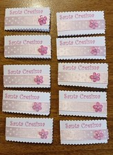 🌸 Cresima 10  Bigliettini Fatti A Mano  per Bomboniere Fai Da Te 