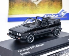 Volkswagen Golf I Cabriolet Sportline 1992 - Nero SOLIDO 1:43