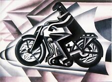 Fortunato Depero : 1923 : Motociclista : Stampa artistica di qualità archivistica 