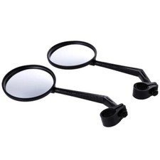 2 Specchietti retrovisori specchio bici bicicletta rotondo attacco universale