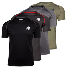 T-shirt Gorilla Wear Performance fitness bodybuilding palestra nero grigio verde