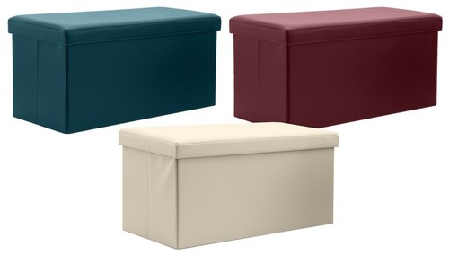 Pouf contenitore doppio - pouf, in