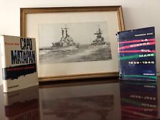 LOTTO DI  N° 2 LIBRI + QUADRO FOTO B.N. NAVI M.M. IN NAVIGAZIONE.