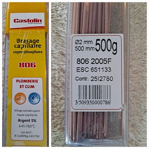 500 baguettes brasure - baguettes,