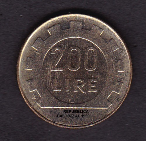 200 lire repubblica fdc - 200, dal