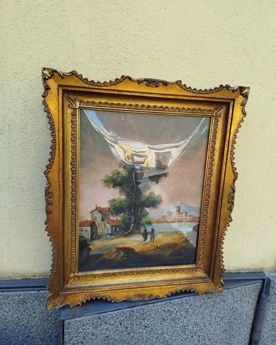 Quadro pittura paesaggio anni