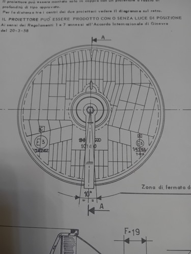 Scheda omologazione fari - scheda, +