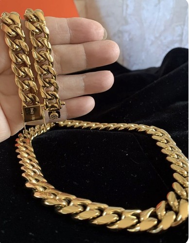 Collana incisa italia - collana, 18k