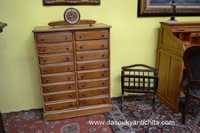 Schedario classificatore stile inglese 16 cassetti