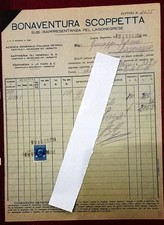 FATTURA BONAVENTURA SCOPPETTA