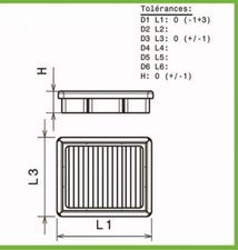 Filtre a air Green pour