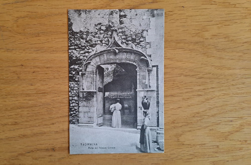 Cartolina taormina porta del - cartolina, taormina: