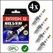 Candela Kit 4 Candele Gpl Metano Brisk Silver DR15YS Dacia Duster I 2010-2018