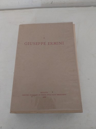 Giuseppe ermini volume di - volume,
