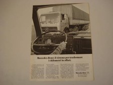 advertising Pubblicità 1979 AUTOMEZZO AUTOCARRO TIR MERCEDES BENZ