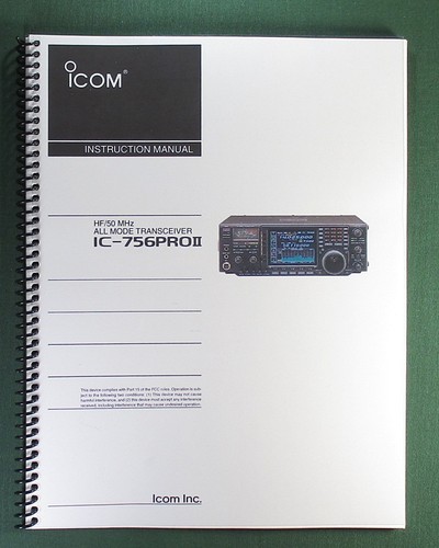 Icom 756pro manuale - icom, ic-756pro