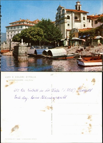 Cartolina stresa isola - stresa,