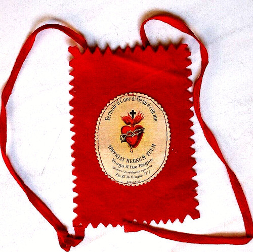 Santino scapolare sacro - sacro, cuore