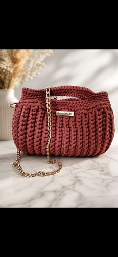 Borsa fatta mano uncinetto - borsa, a