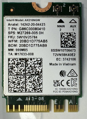 Scheda rete intel wifi - scheda, di