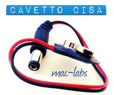 CAVO ALIMENTAZIONE ESTERNA D' EMERGENZA - CASSAFORTE CAVETTO CISA 9V 07430 / 31