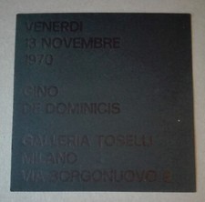 GINO DE DOMINICIS ARTE POVERA