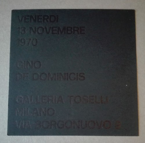 Gino dominicis arte povera - gino,