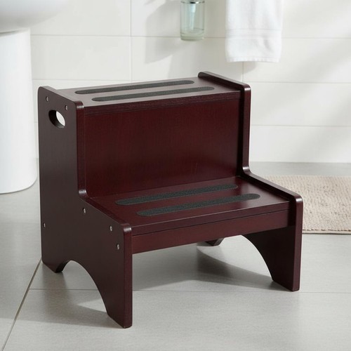 Sgabello legno 2 gradini - in,