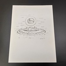 Walter Mac Mazzieri disegno a china su carta 1995 - 24x33 cm