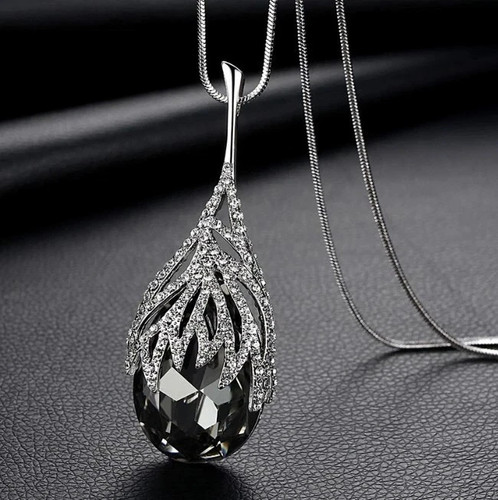 Collana argento 925 diamanti - collana,