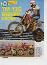 advertising Pubblicità-TEST MOTO TM 125 ENDURO/CROSS 1988 MOTOITALIANE MOTOSPORT