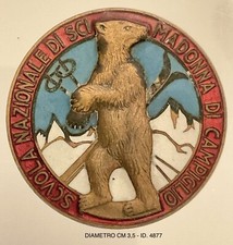 SCUOLA NAZIONALE SCI MADONNA DI CAMPIGLIO DISTINTIVO SPORTIVO SCI MONTAGNA