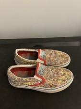 Size 4.5 - VANS Classic Slip-On Wheres Waldo Beach -