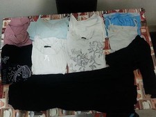 Lotto 131 stock 10 pezzi donna maglie pantaloni elasticizzatiTg.46