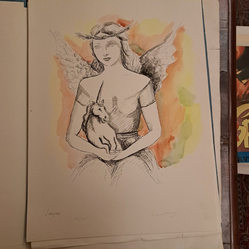 Litografia 1985 anna ceruti - litografia,