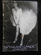 Insignificance by Terry Johnson - 1982-1st - Theatrical Play, Theatre - RARE