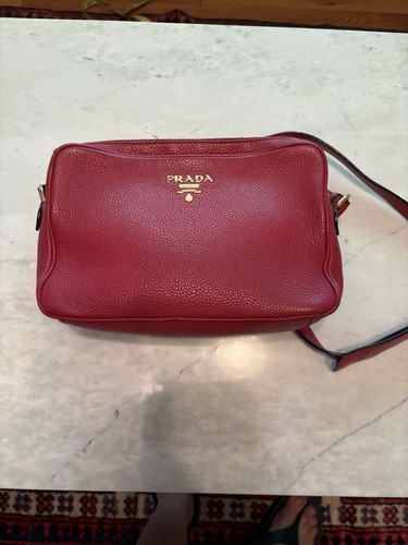 Borsa prada rossa vitello - rossa,