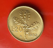 20 LIRE 1982 ERRORE LINEE