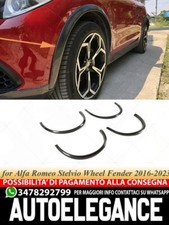 Parafanghi allargati adatto per Alfa romeo stelvio nero lucido
