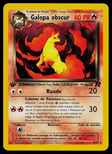 Carta pokemon dark - -, rapidash