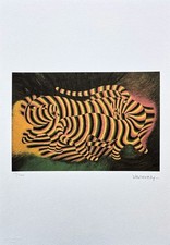 VICTOR VASARELY - Due Tigri -