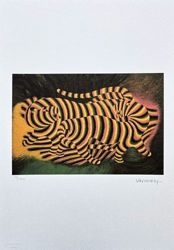 Victor vasarely due tigri - vasarely,